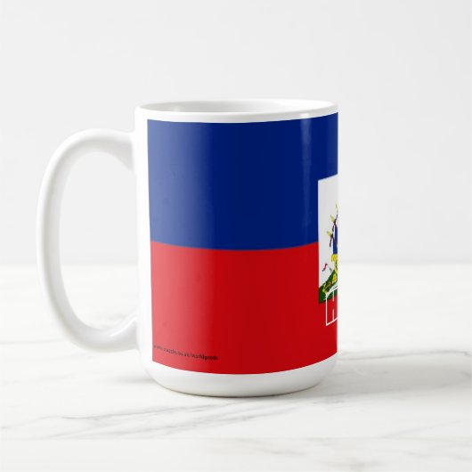 Haiti-Flaggen-Tasse Kaffeetasse (Links)