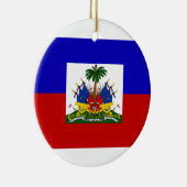 HAITI-FLAGGEN-VERZIERUNG KERAMIK ORNAMENT (Rechts)