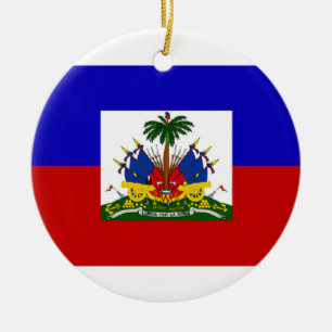 HAITI-FLAGGEN-VERZIERUNG KERAMIK ORNAMENT