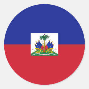 Haiti-Flaggenaufkleber Runder Aufkleber