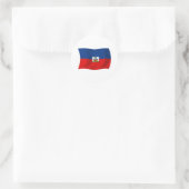 Haiti-Flaggenaufkleber Runder Aufkleber (Tasche)