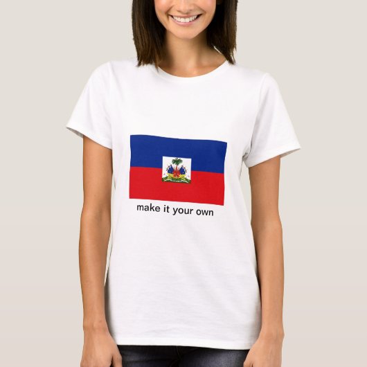 Haiti-Flaggent-shirt T-Shirt (Vorderseite)