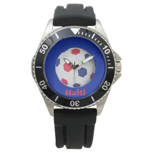 Haiti Fußball Armbanduhr