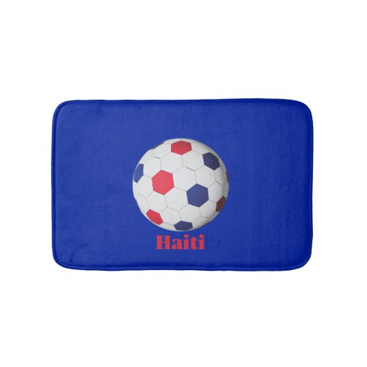 Haiti Fußball Badematte (Vorderseite)