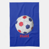 Haiti Fußball Geschirrtuch (Vertikal)