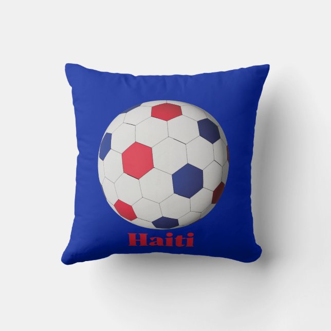 Haiti Fußball Kissen (Rückseite)