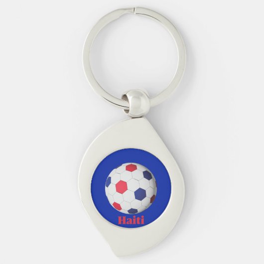 Haiti Fußball Schlüsselanhänger (Vorderseite)