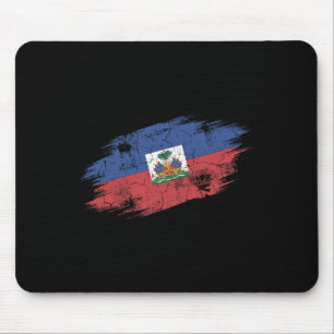 Haiti Fußballfan zerfetzte Flagge Nationalstolz Mousepad