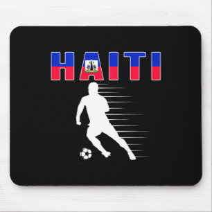 Haiti Fußballfans Jersey - Haitianische Flagge Fuß Mousepad