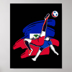 Haiti Fußballfans Trikot Stolz Stolz Haitianischer Poster