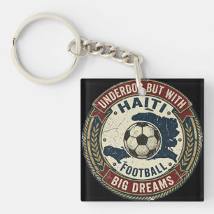 Haiti Fußballtrikot Weltmeisterschaft 2026 Underdo Schlüsselanhänger