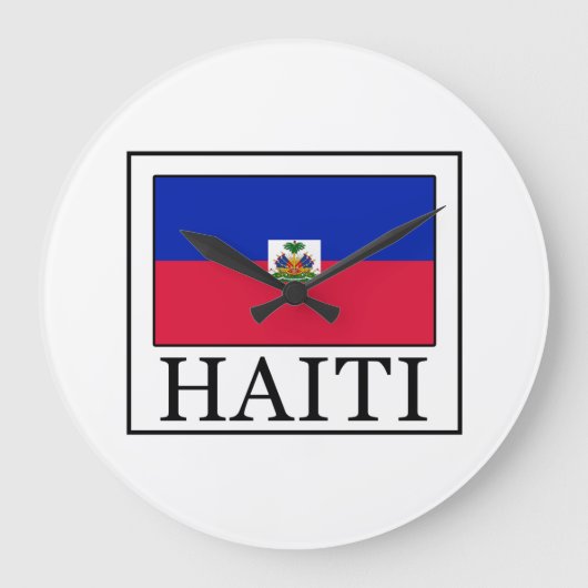 Haiti Große Wanduhr (Vorderseite)