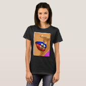Haiti Haitian Flag Day Creole Proud Woman Happy Ay T-Shirt (Vorne ganz)