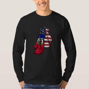 Haiti Haitianer Amerika USA Combo Gemischte DNA Fi T-Shirt