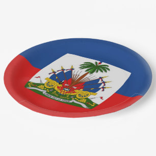 Haiti-Haitianer-Flagge Pappteller