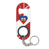 Haiti-Haitianer-Flagge Schlüsselbund Flaschenöffner (Rückseite)