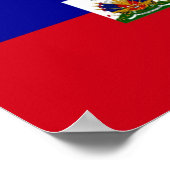 Haiti - Haitianische Flagge - Poster (Ecke)