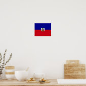 Haiti - Haitianische Flagge - Poster (Küche)