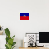 Haiti - Haitianische Flagge - Poster (Heimbüro)