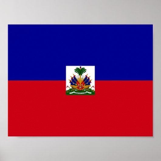 Haiti - Haitianische Flagge - Poster (Vorne)