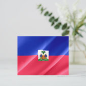 Haiti - Haitianische Flagge - Postkarte (Stehend Vorderseite)