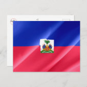 Haiti - Haitianische Flagge - Postkarte (Vorne/Hinten)