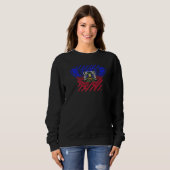 Haiti Haitischer Schmetterling  2 Sweatshirt (Vorne ganz)