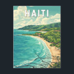 Haiti Illustration Travel Art Vintag Postkarte<br><div class="desc">Haiti Retrovektor Reise-Design. Von der majestätischen Citadelle Laferrière bis zu den farbenfrohen Straßen von Port-au-Prince bietet Haiti ein einzigartiges und einladendes Reiseerlebnis.</div>