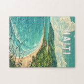 Haiti Illustration Travel Art Vintag Puzzle (Horizontal)