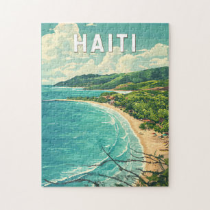 Haiti Illustration Travel Art Vintag Puzzle