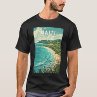 Haiti Illustration Travel Art Vintag