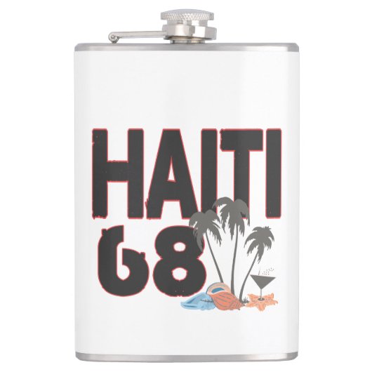 Haiti insel vibe flachmann (Vorderseite)
