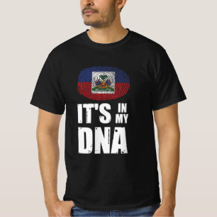 Haiti ist in meiner DNA Fingerprint Haitianischer T-Shirt