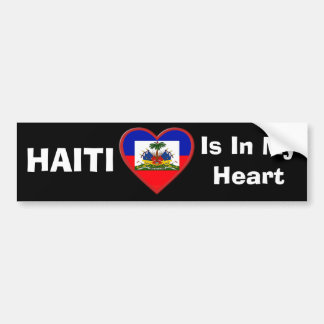 Haiti ist in unserem Herzen Autoaufkleber