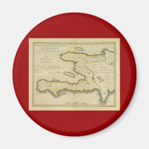 Haiti-Karte 1814 durch Mathew Carey Magnet
