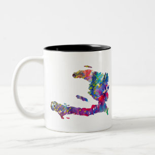 Haiti-Karte Zweifarbige Tasse