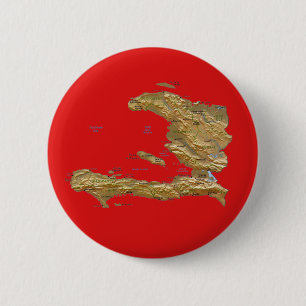 Haiti-Karten-Knopf Button
