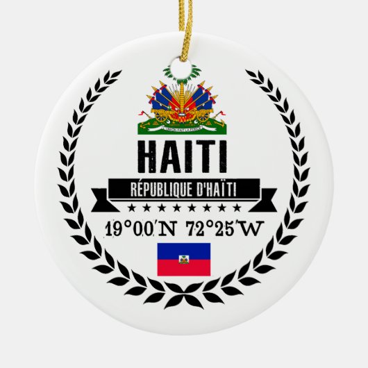 Haiti Keramikornament (Vorne)