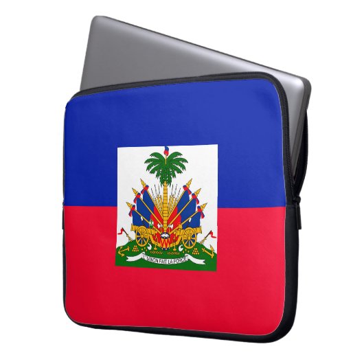 Haiti Laptopschutzhülle (Vorderseite Links)