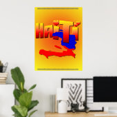 HAITI LIEBE Print Poster (Heimbüro)