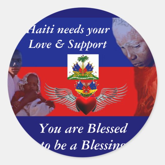 Haiti_Liebe & Support_ Aufkleber (Vorderseite)