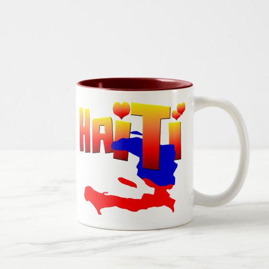 HAITI-LIEBE Tasse (Rechts)
