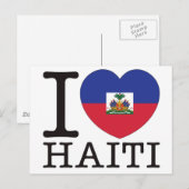 Haiti Liebe v2 Postkarte (Vorne/Hinten)