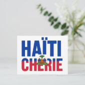 Haiti Liebling - Haitianische Flagge Postkarte (Stehend Vorderseite)