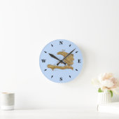 Haiti Map Clock Runde Wanduhr (Zuhause)