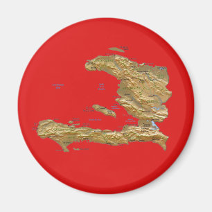 Haiti Map Magnet