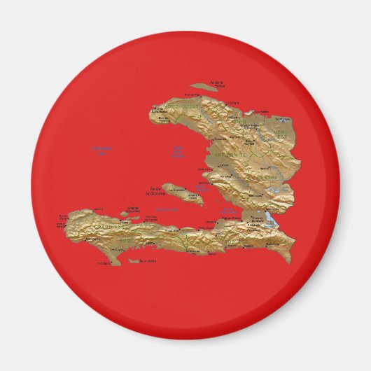 Haiti Map Magnet (Vorne)