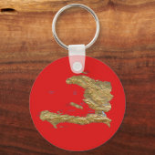 Haiti Map Schlüsselanhänger (Vorderseite)