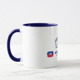 Haiti Marokko Fußball Rivalität Wasserfarbe Flagge Tasse