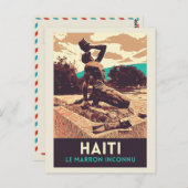 Haiti Marron inconnu Statue Postcard Postkarte (Vorne/Hinten)